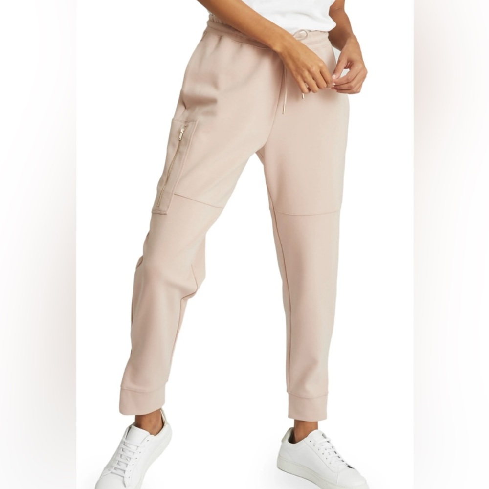 Reiss Angelina side zip pockets sweat jogger pants